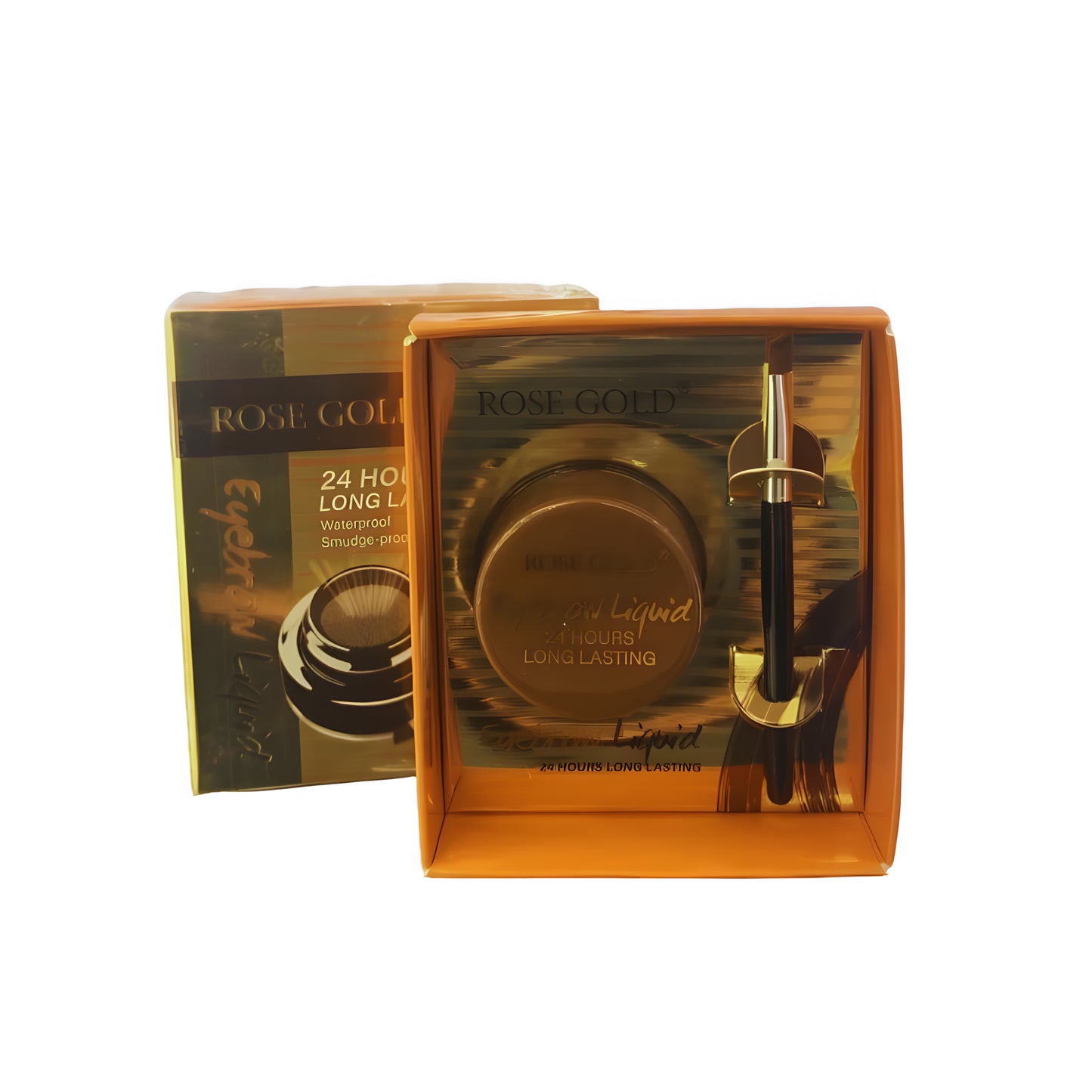 سائل الحواجب باللون الذهبي الوردي