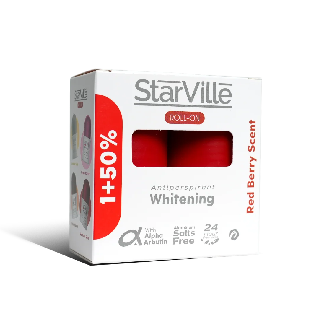 Starville Whitening Roll on Redberry Scent 60 ml promopack