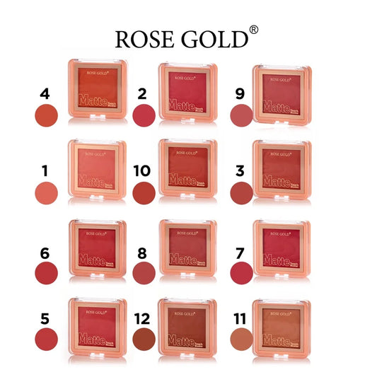 Rose Gold Velvet Matte Blush
