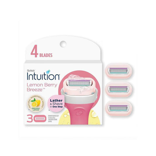 مجموعة خراطيش شفرات إعادة تعبئة شيك إنتويشن ليمون بيري بريز، مكونة من 3 قطع 