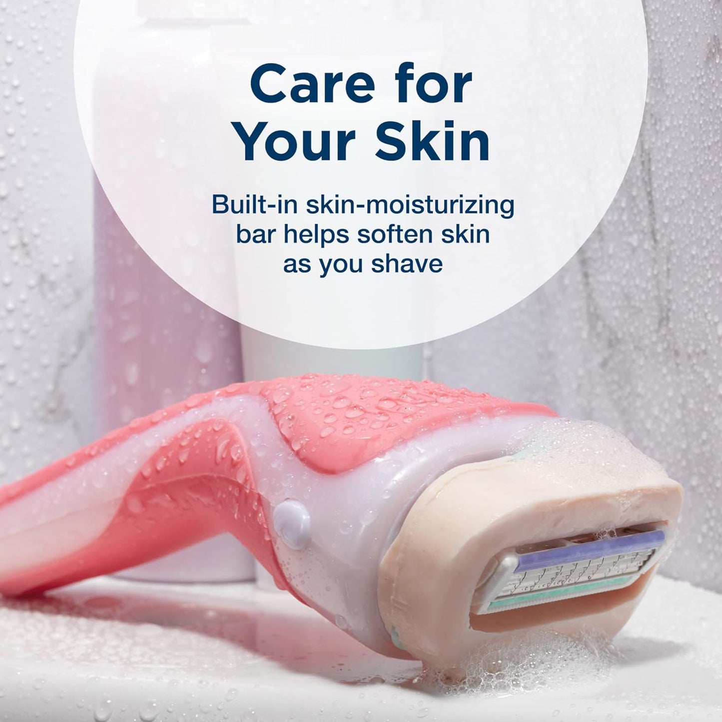 ماكينة حلاقة شيك إنتويشن بنكهة التوت الحمضي المنعش للنساء مع عبوتين إضافيتين 