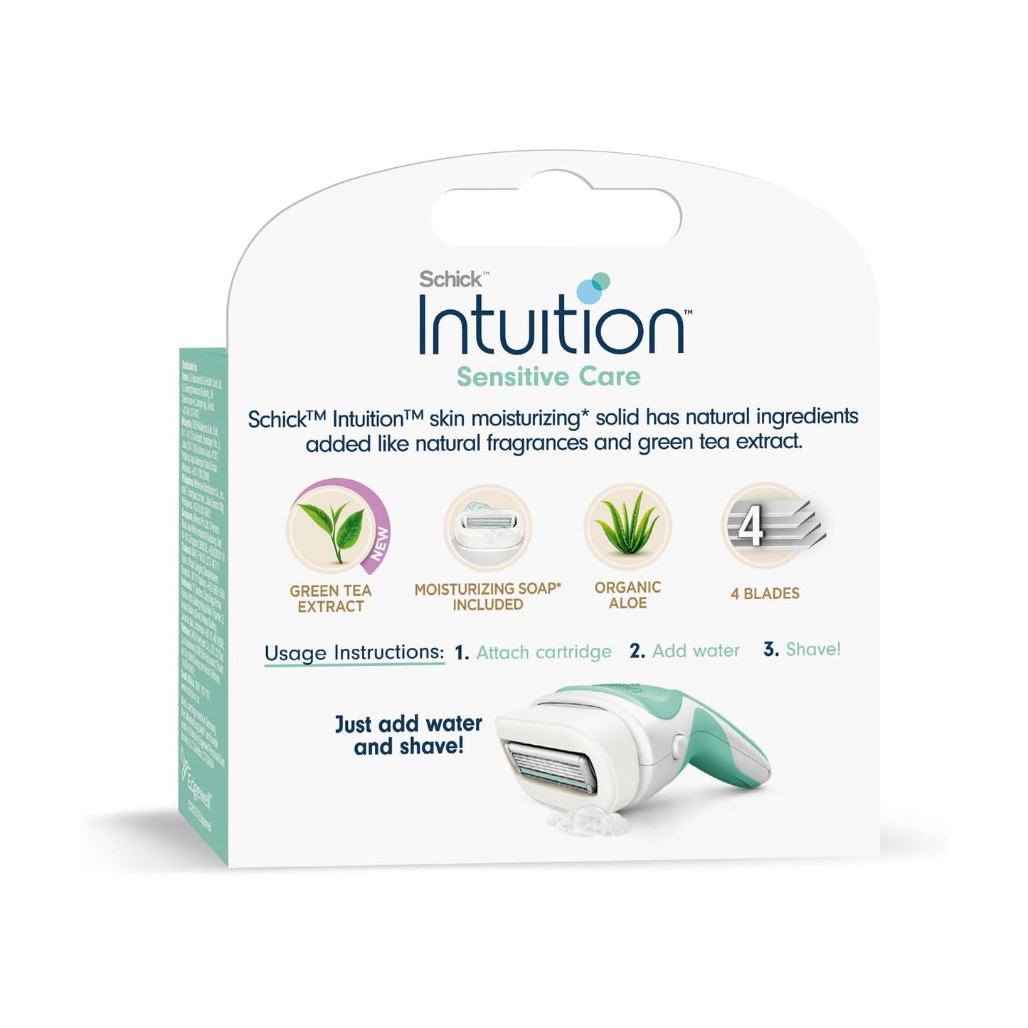 شفرات إزالة الشعر الحساسة من شيك إنتويشن للنساء، 3 قطع *4جديدة 