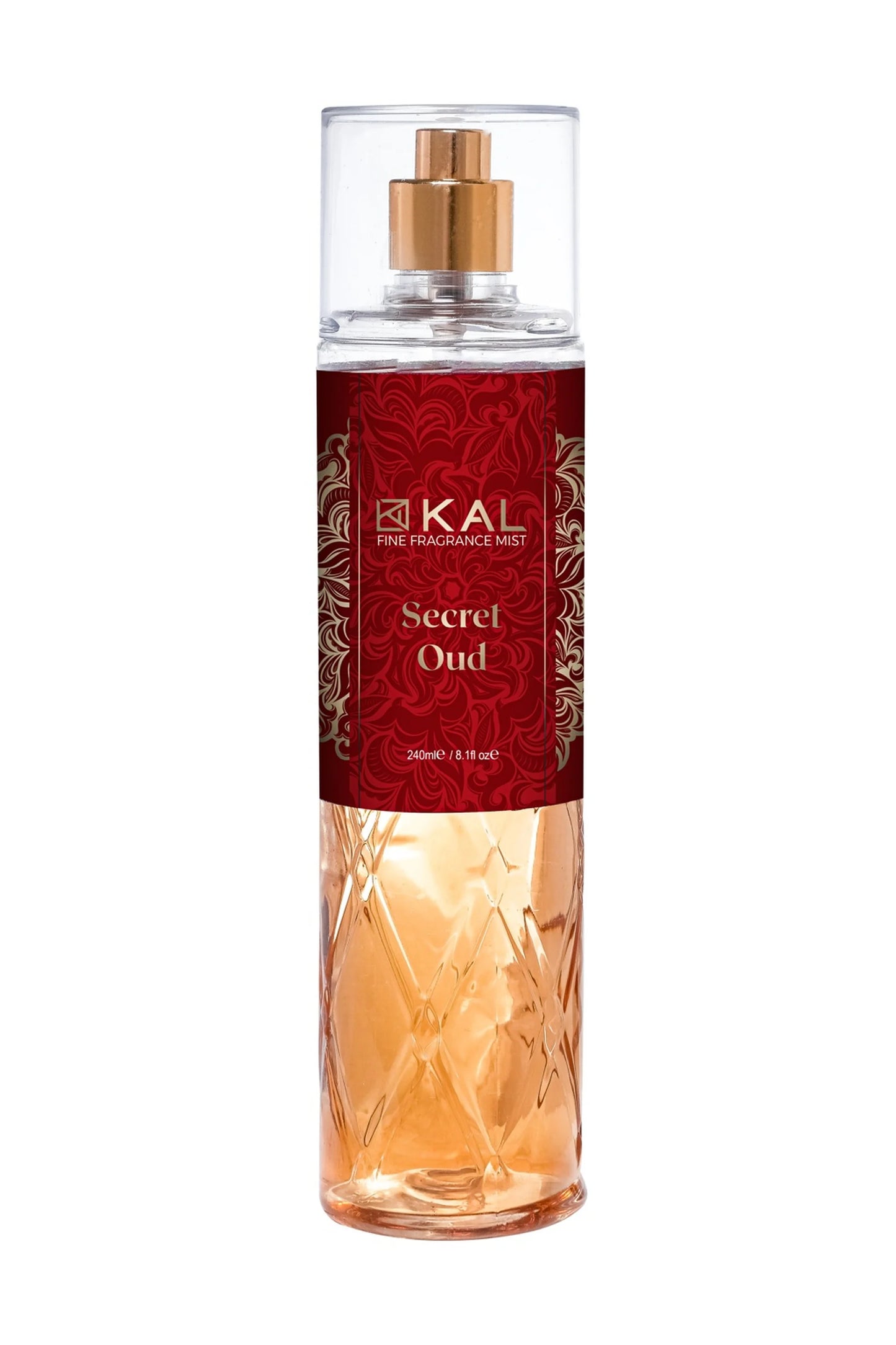 kal Secret Women's Body Mist Oud Perfumed Body Mist, 240 ml.