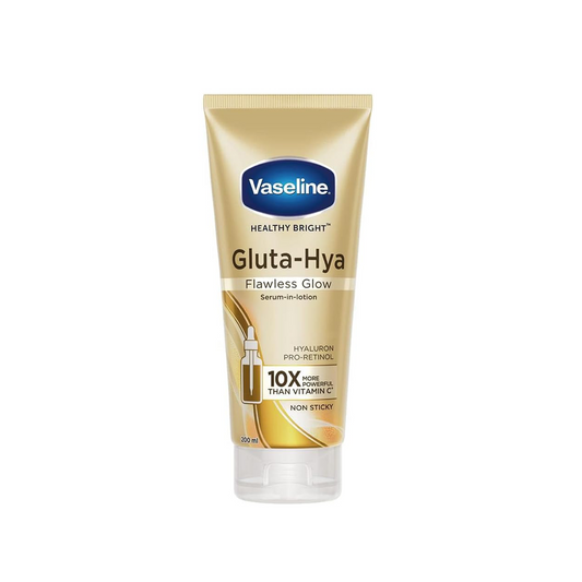 Vaseline Gluta-Hya Flawless Glow, 200ml, Serum-In-Lotion, Boosted With GlutaGlow, for Visibly Brighter Skin from 1st Use