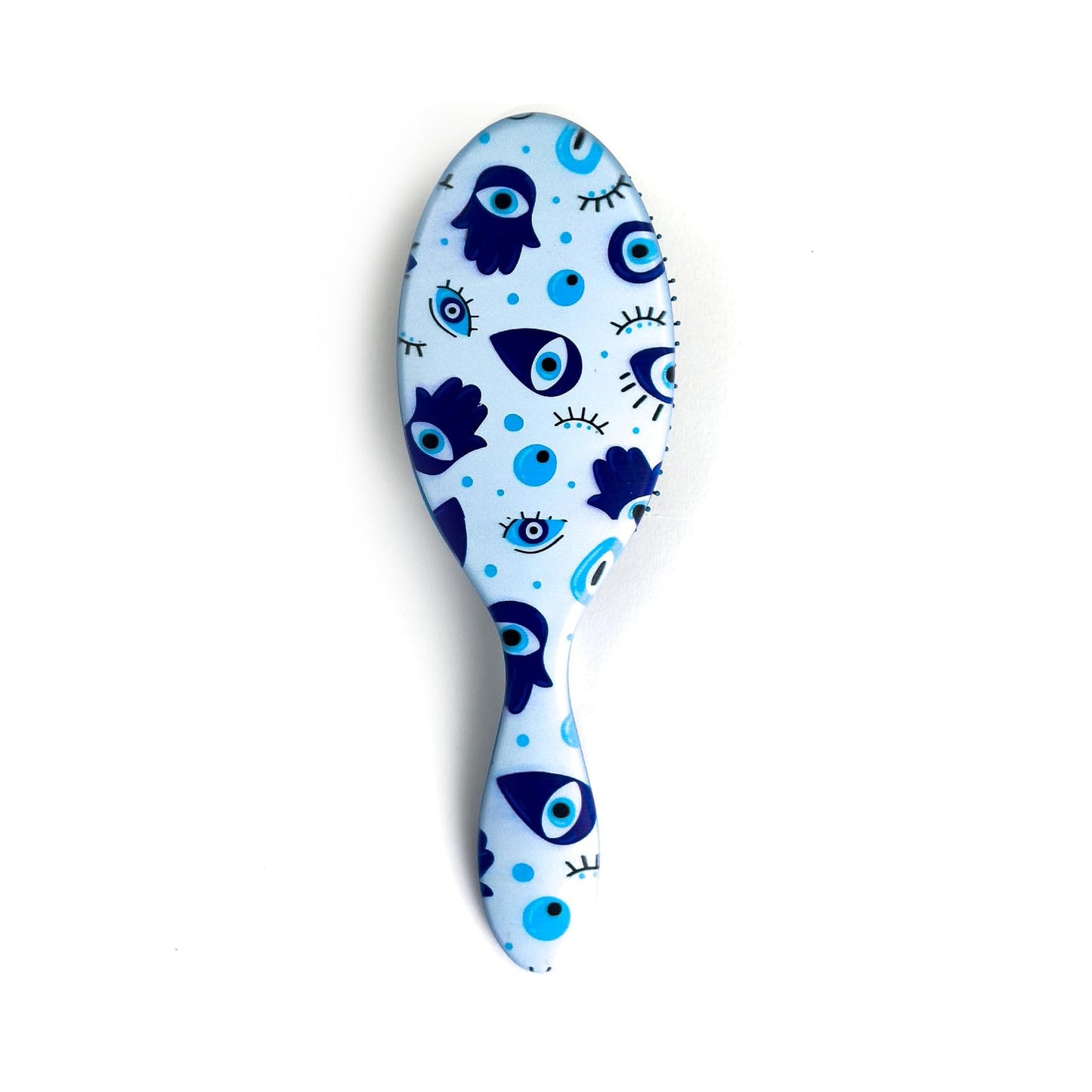 Alice Detangler Hair Brush Collection – Galaxy, Tropical & Gradient Designs – Soft Bristles, No-Pull Grip – For Wet & Dry Hair (Blue Eyes)