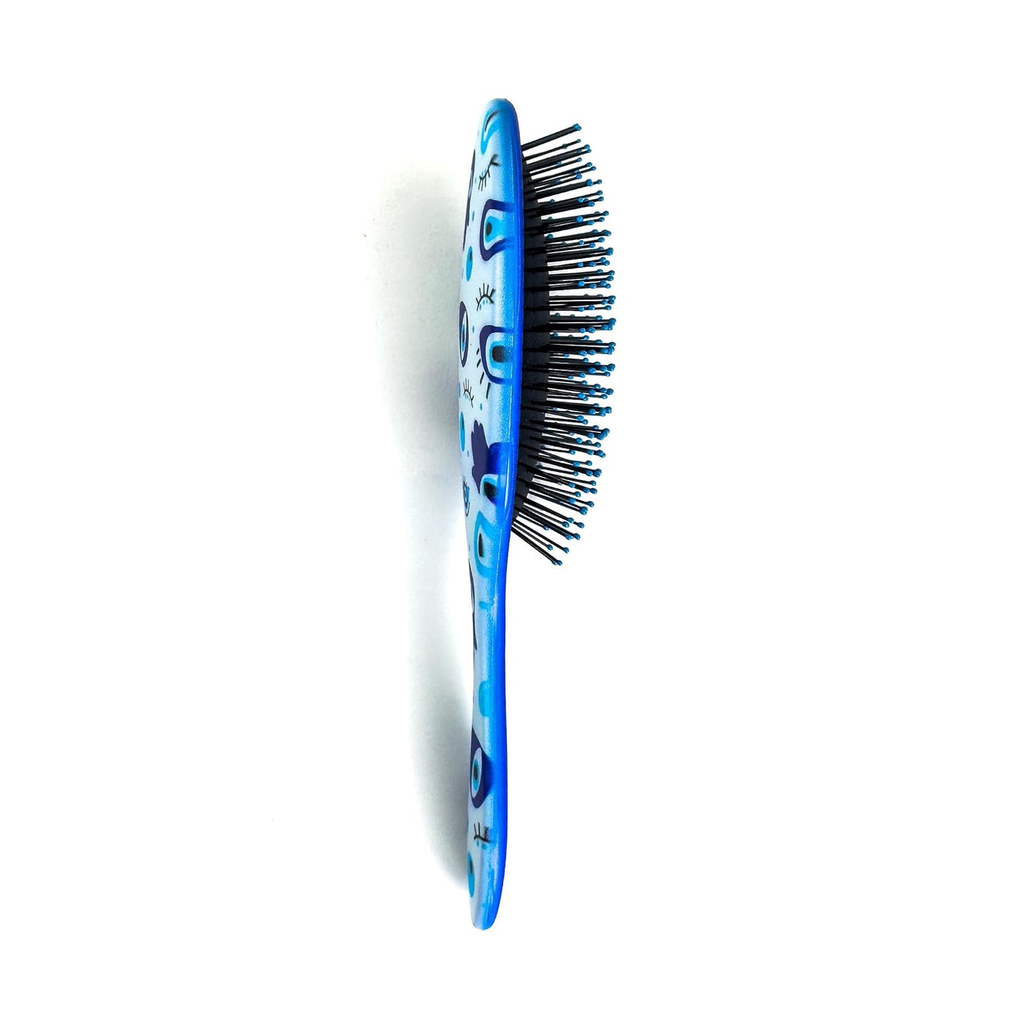Alice Detangler Hair Brush Collection – Galaxy, Tropical & Gradient Designs – Soft Bristles, No-Pull Grip – For Wet & Dry Hair (Blue Eyes)