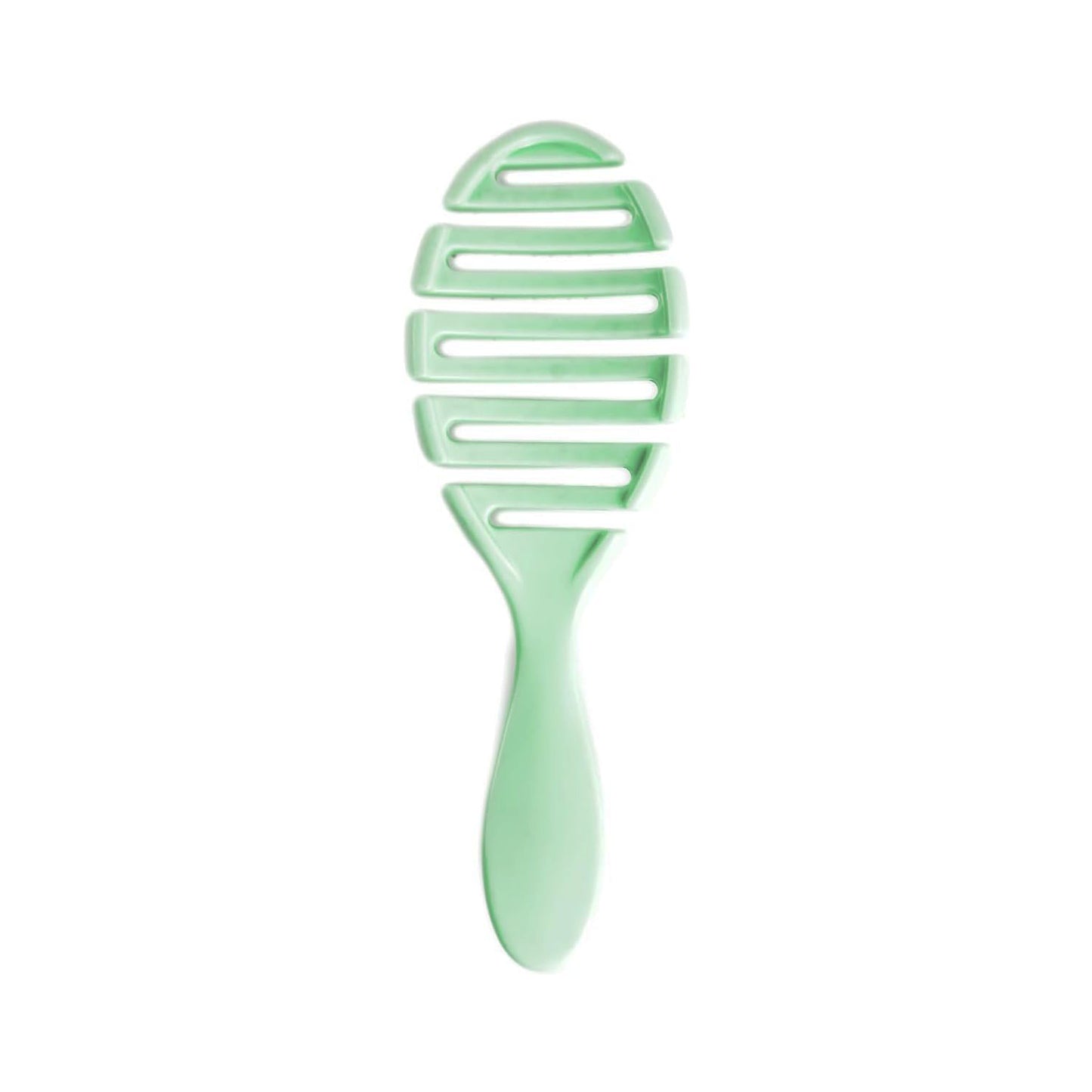 Alice Original Detangler Brush Collection – Curved Ergonomic Design with Soft Flexible Bristles – Pastel & Gradient Colors – For Wet & Dry Hair (Mint Green)