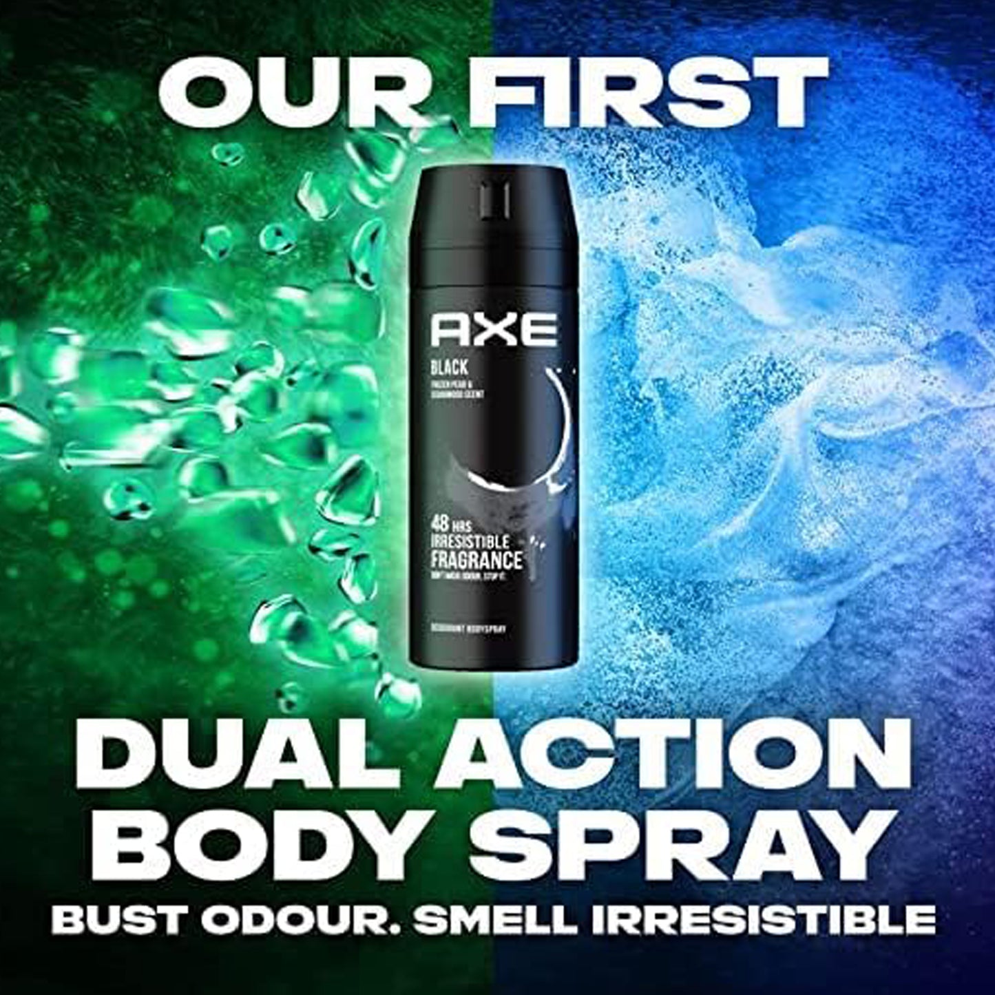 بخاخ الجسم آكس للرجال أسود - 150 مل 