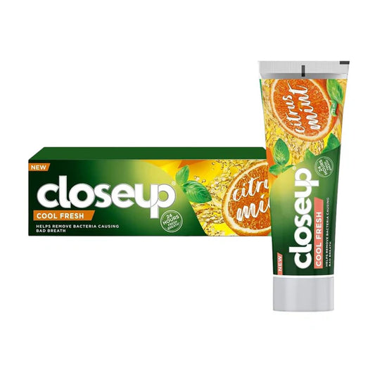 CLOSEUP Cool Fresh Toothpaste, Citrus Mint, helps remove bacteria causing bad breath, 75ml