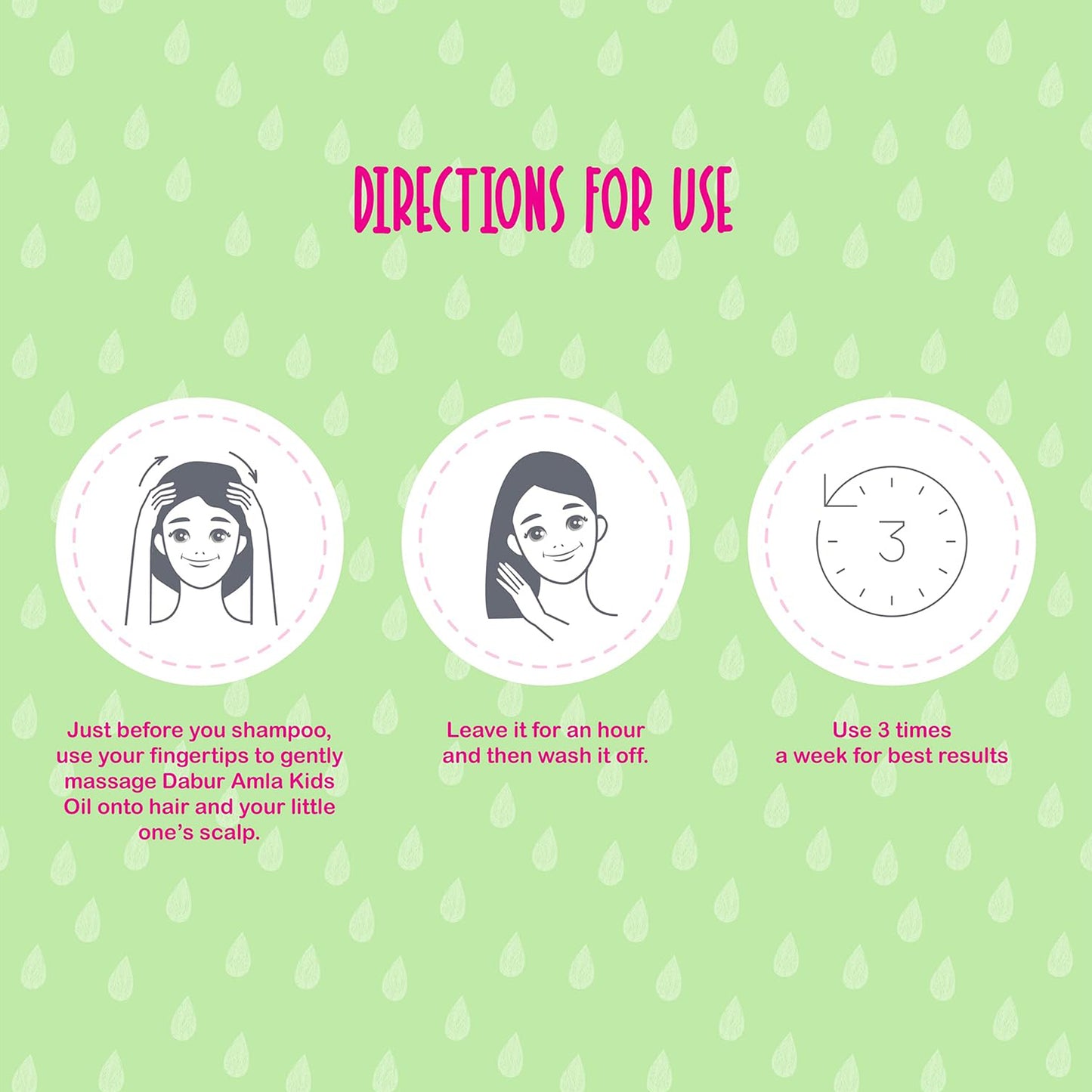 زيت شعر دابر أملا للأطفال (90 مل) | مستخلص طبيعي من الأملا واللوز والزيتون | يجعل الشعر ناعمًا وطويلًا وقويًا 