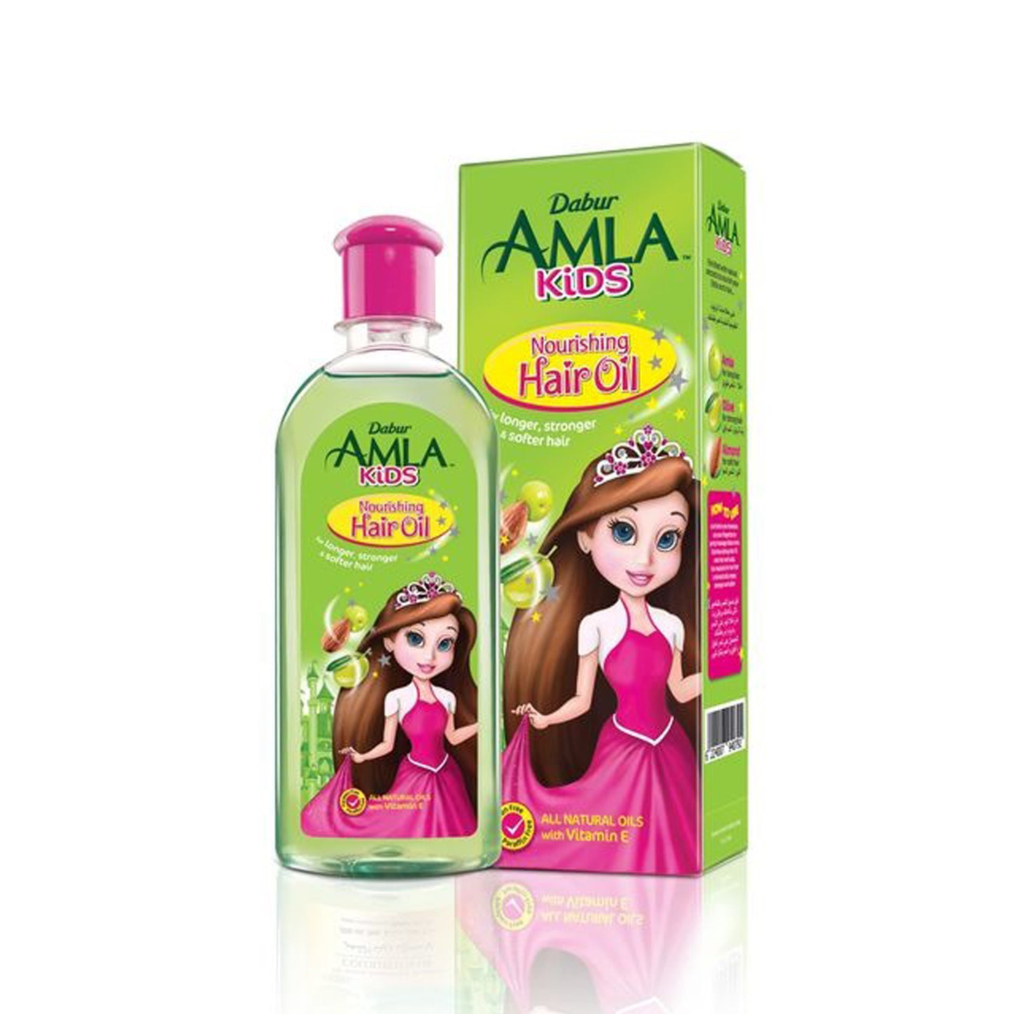 زيت شعر دابر أملا للأطفال (90 مل) | مستخلص طبيعي من الأملا واللوز والزيتون | يجعل الشعر ناعمًا وطويلًا وقويًا 