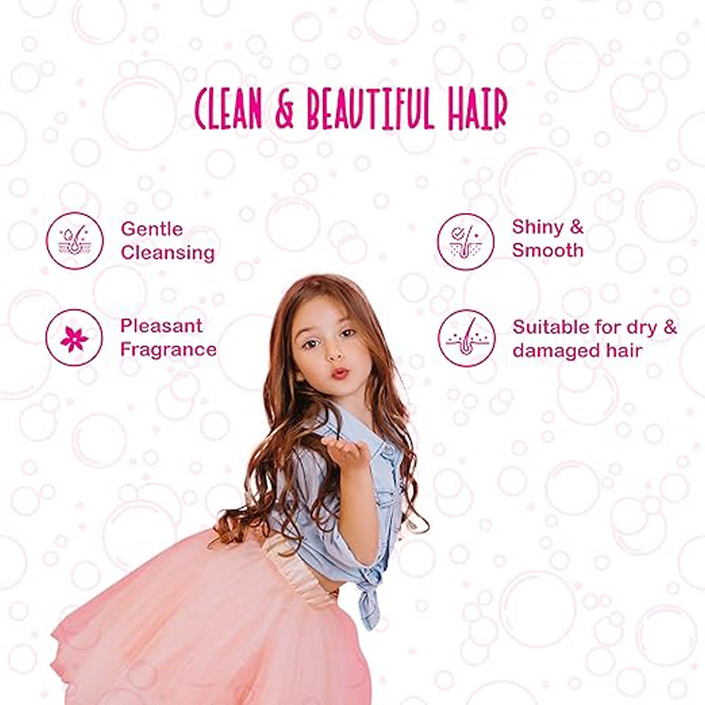 شامبو دابر أملا المغذي للأطفال (٢٠٠ مل) | تنظيف لطيف لشعر قوي وطويل | خالٍ من الكبريتات والبارابين 