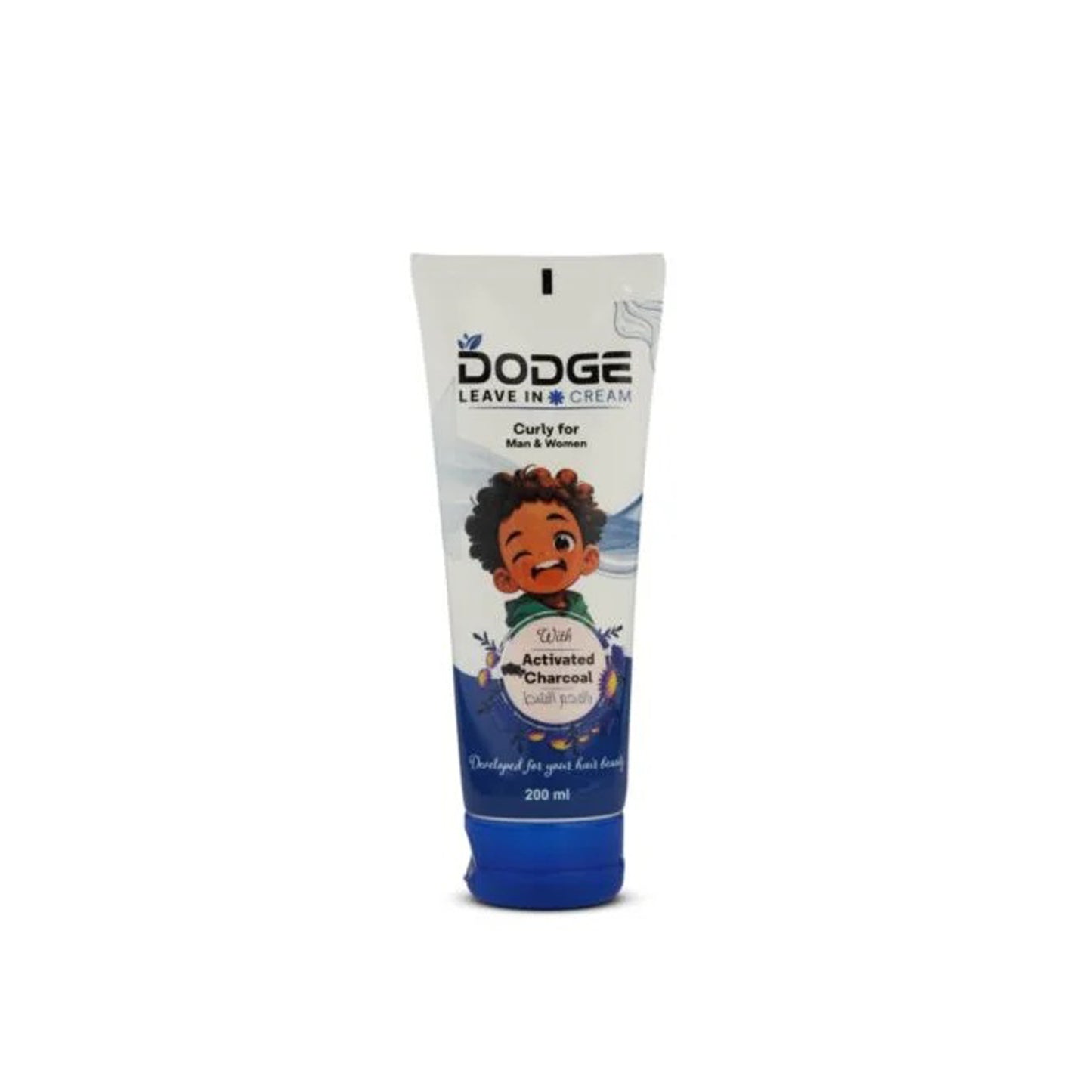 Dodge Leave-In Cream for Curly Hair - with Activated Charcoal - 200 ml