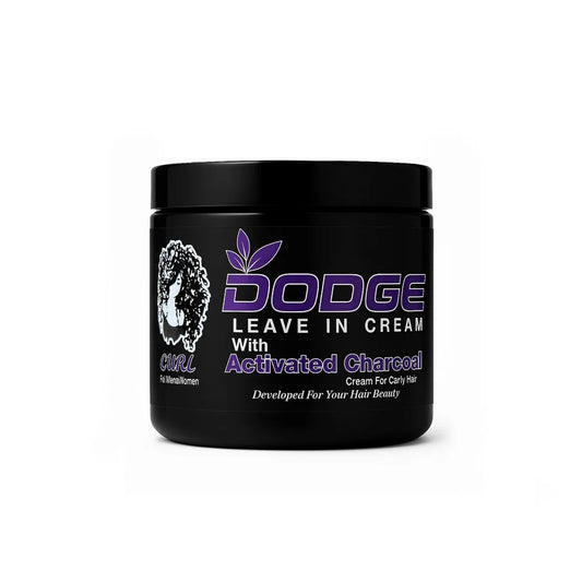 Dodge Activated Charcoal Leave-In Hair Cream ,250g, Charcoal