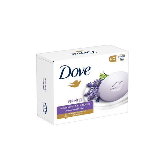 Dove Bar soap Relaxing Lavender Beauty Bar with Lavender and Chamomile Scent ¼ moisturizing cream, 90G
