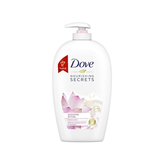 Dove Nourishing Secrets Hydrating Handwash Made with Lotus flower extract & Rice water for Soft Smooth hands Glowing Ritual, 500ML