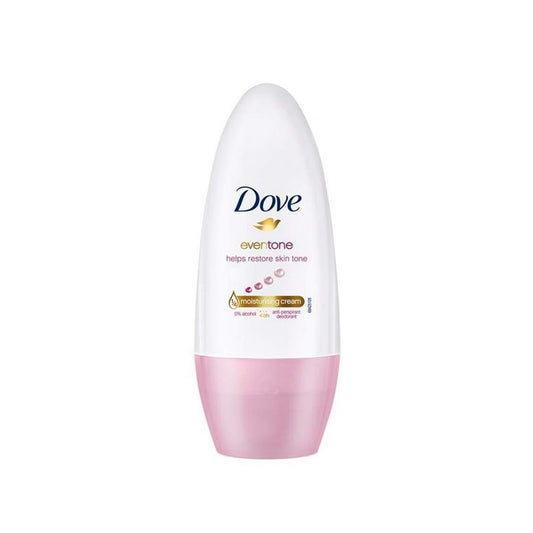Dove Even Tone Antiperspirant Deodorant Roll On For Women With Vitamin B3 For 48h Sweat & Odor Protection, 50 ml