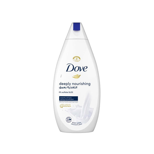 Dove Deeply Nourishing Shower Gel for instantly Soft Skin 100% Gentle Cleanser and Sulphate free, 500ML