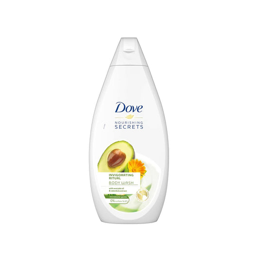 Dove Nourishing Secrets Hydrating Shower Gel Made with Avocado oil & Calendula extract Naturally derived Cleansers Invigorating Ritual, 500ML