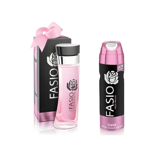 Emper Gift Set 2 Pcs - Fasio For Women - 100ml + Body Spray