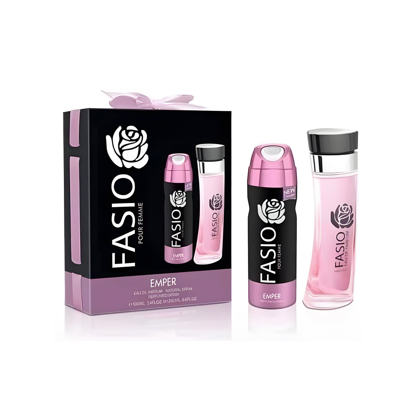 Emper Gift Set 2 Pcs - Fasio For Women - 100ml + Body Spray