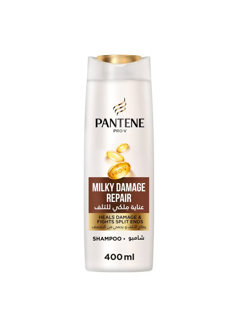 Pantene Pro-V Milky Damage Repair Shampoo Heals Damage And Fights Split Ends 400ml