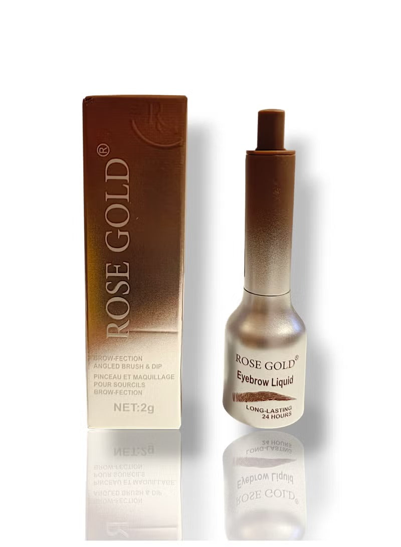 Rose gold eyebrow liquid brush CHOCOLATE