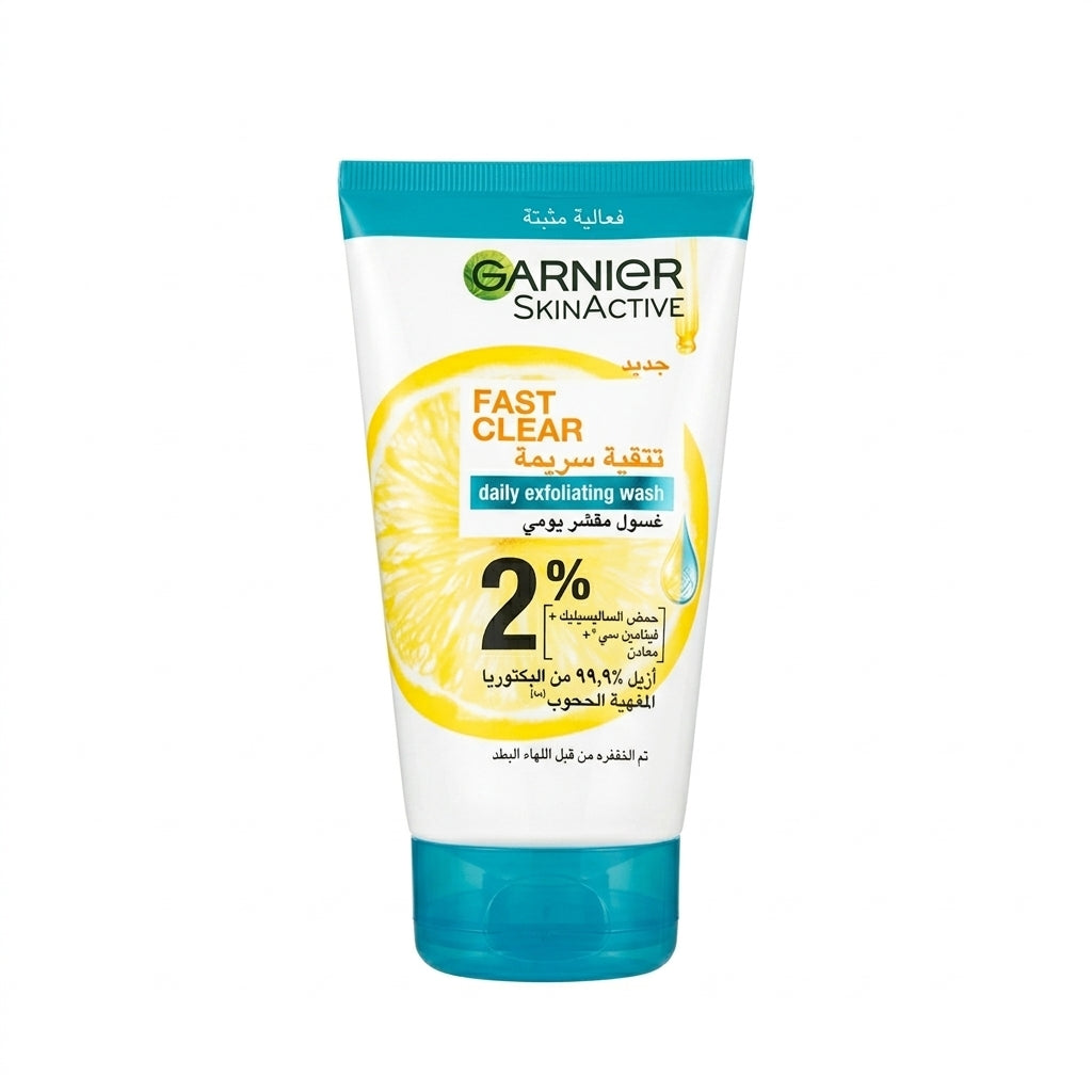 Garnier Skinactive Fast Clear 3-in-1 Face Wash, For Acne Prone Skin, with Salicylic Acid and Vitamin C, 50ml