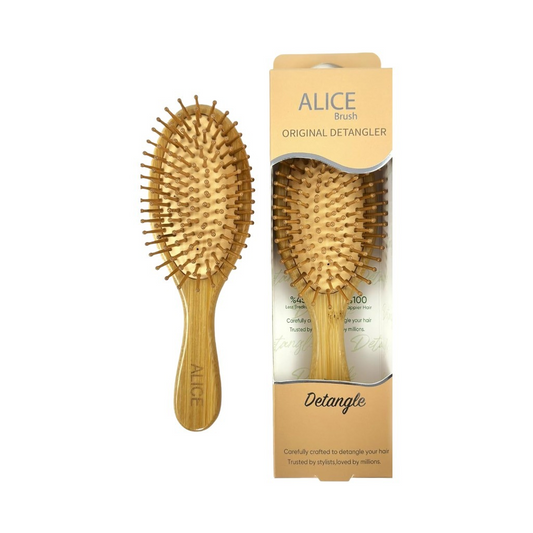 Alice - Hair Brush, Original Detangler, Wood Brush, For Man & Women, Crafted To Detangle Your Hair