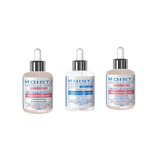 3-piece set: 2 serums Santal and 1 hyaluronic acid piece