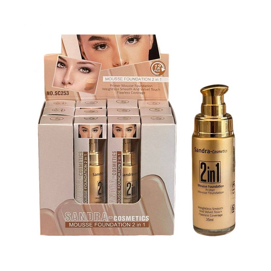 Sandra Cosmetics Mousse Foundation 2 in 1.