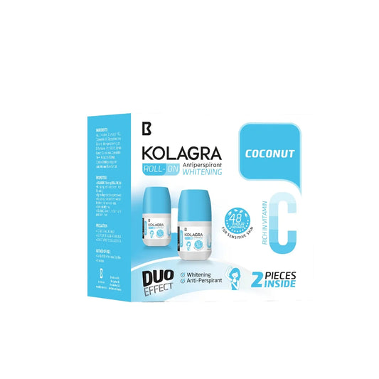 Kolagra whitening Roll on 2*1 Coconut promo pack 1+1