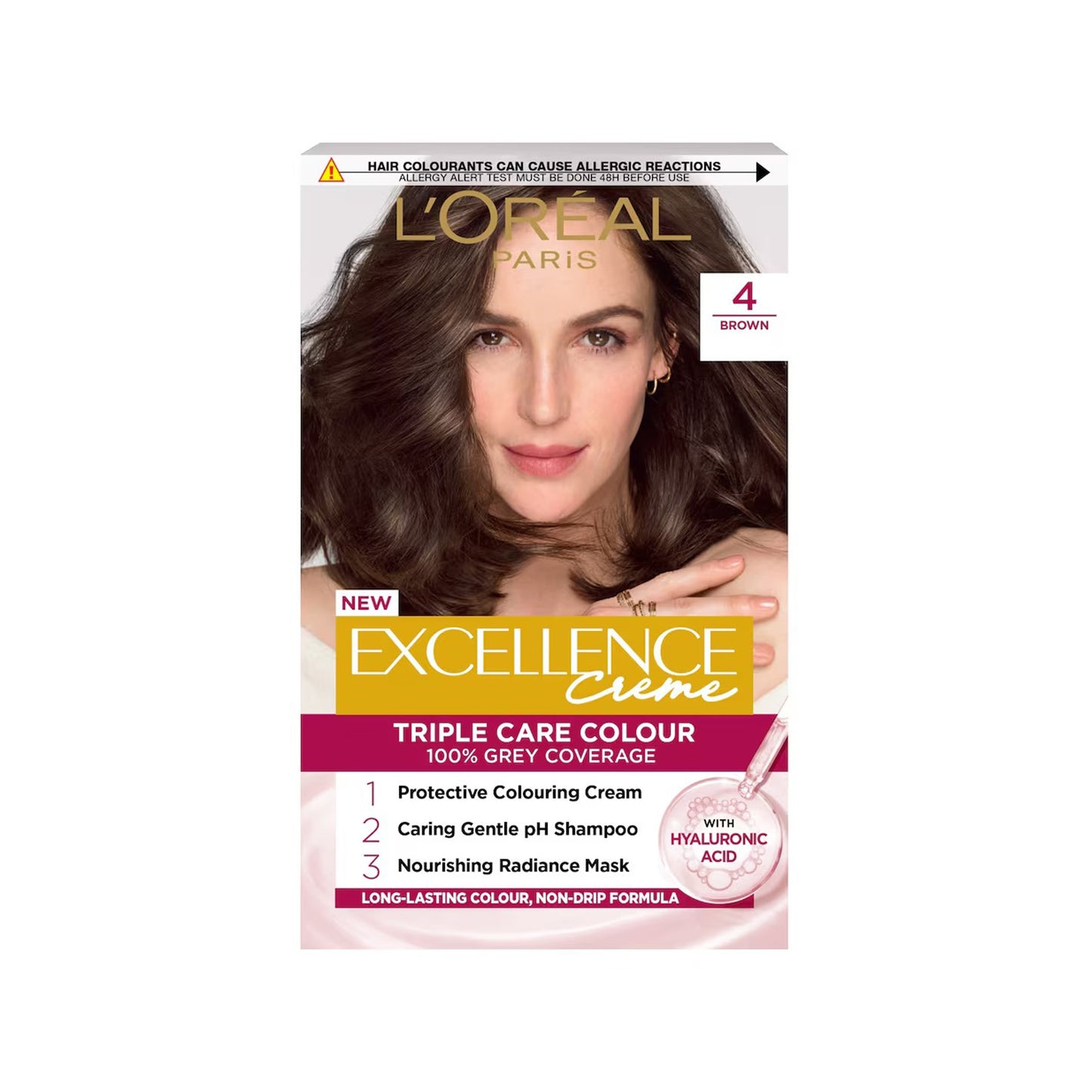 لوريال باريس إكسلنس كريم صبغة الشعر - 4.0 بني 