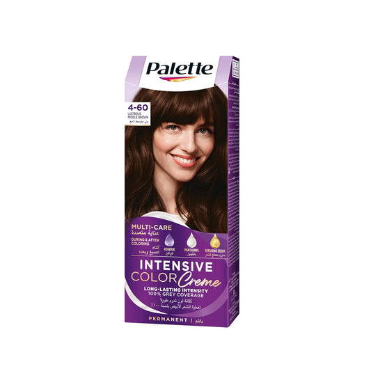 Palette Intensive Color hair Creme 4-60 Lustrous Medium Brown - 110 ml