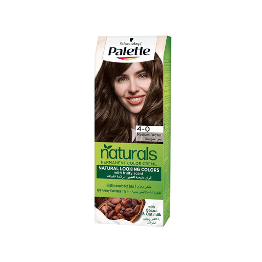 Palette Permanent Natural Color hair 4-0 Medium Brown - 110ml