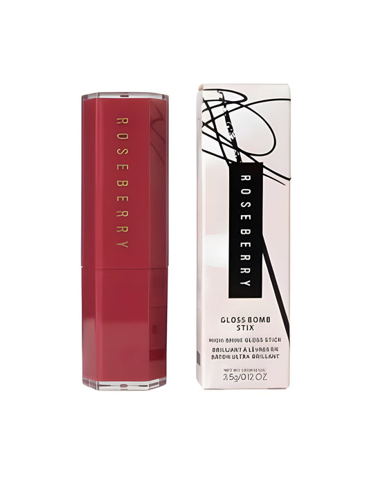 Rose Berry Glossy Lipstick - Ultra shine, deep hydration, long-lasting for a fuller lip look