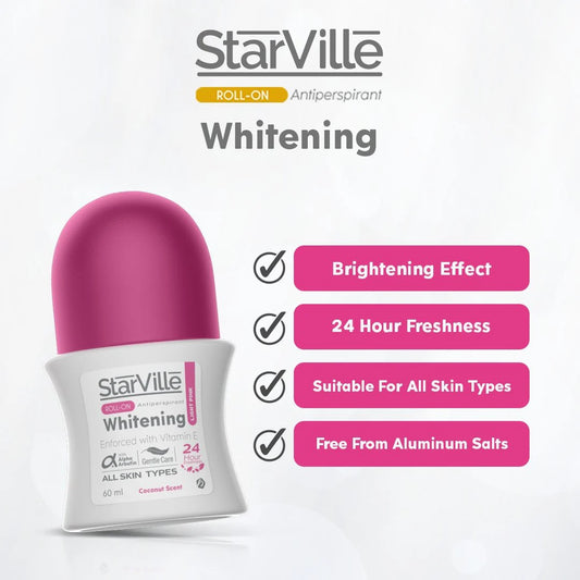 Starville Whitening Roll on Light Pink with Coconut Scent 60 ml