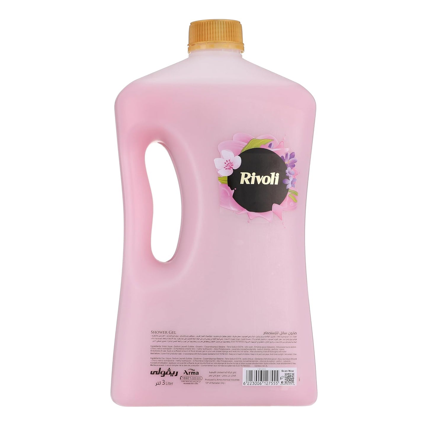 Rivoli shower gel with the scent of jasmine and violet - 3ltr