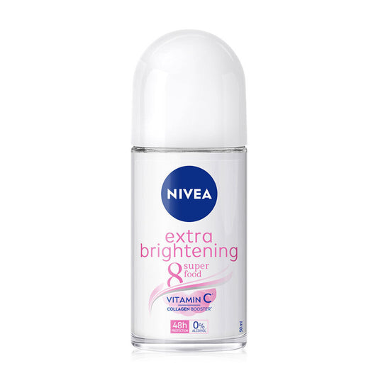 NIVEA Antiperspirant Roll-on for Women, 48h Protection, Natural Radiance, 50ml