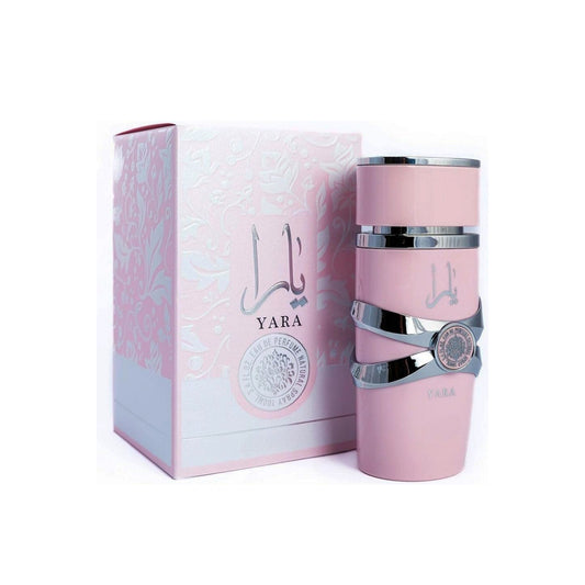 QuiQia Yara Pink Eau De Parfum - Arabian Latafa Oud Long Lasting For Women - Sweet, Vanilla & Powdery - 100 ML